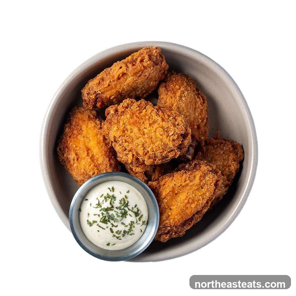 Fried Chicken Wings with Dip