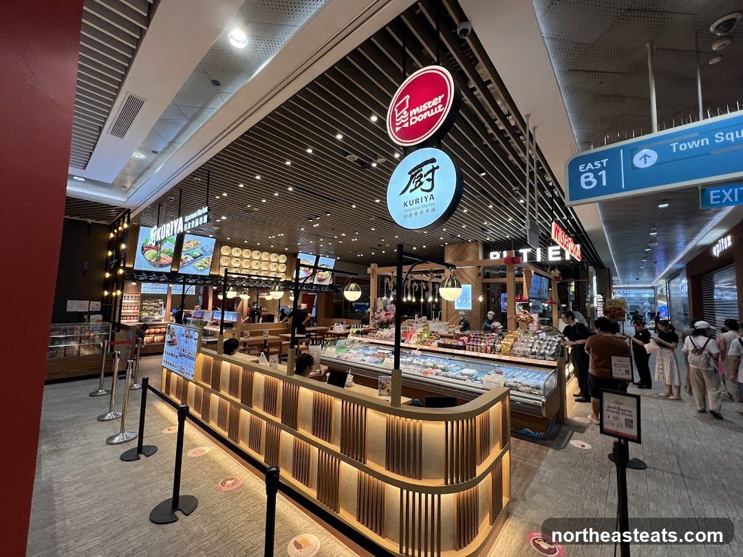 Food court with multiple food stalls