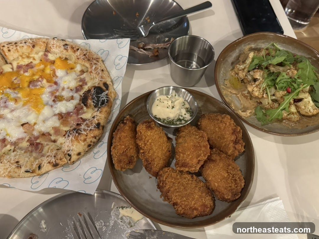 Food spread on a table