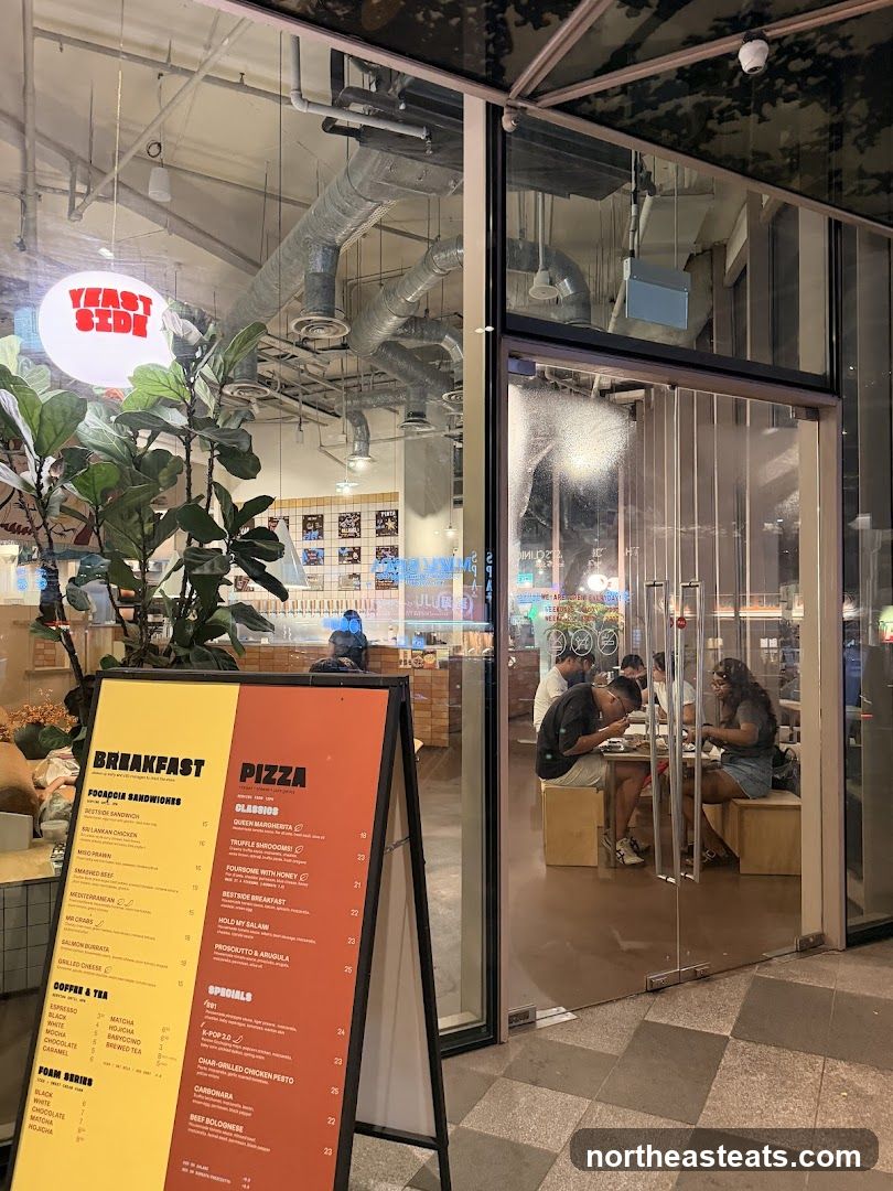Restaurant Entrance with Menu