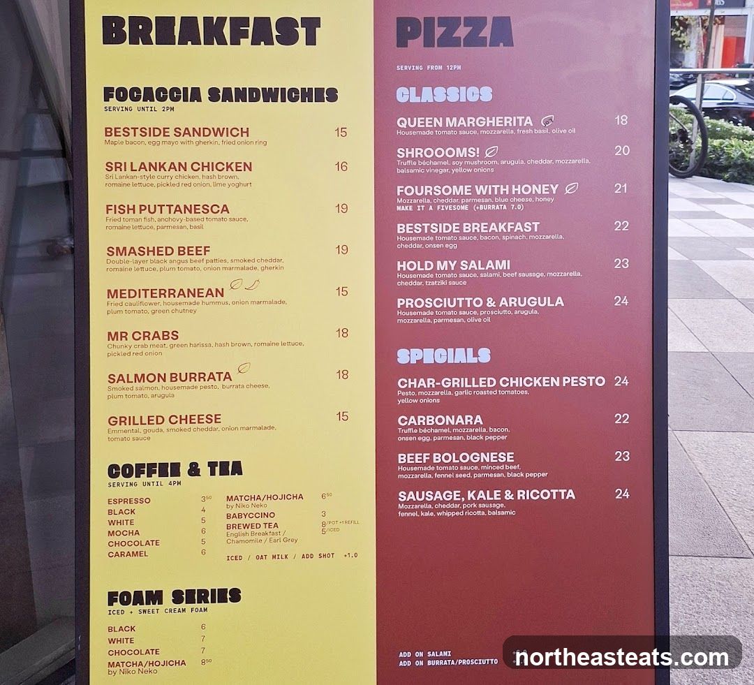 BREAKFAST PIZZA COFFEE & TEA FOAM SERIES