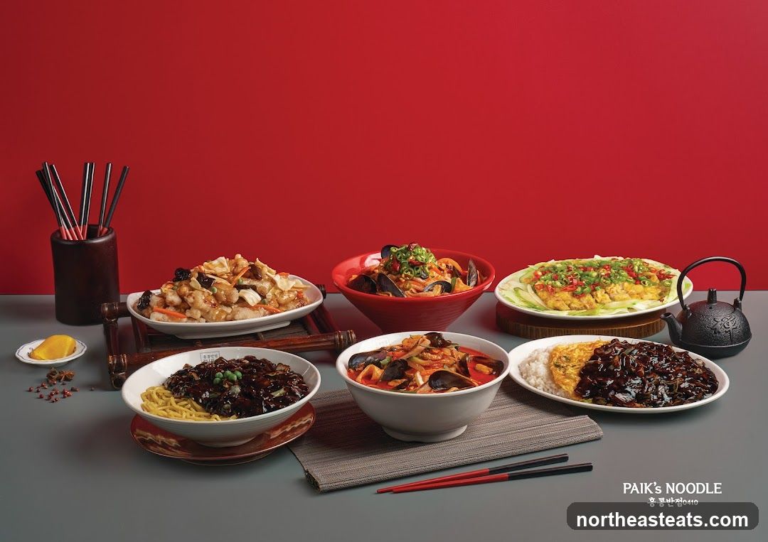 Assortment of Korean Chinese Dishes