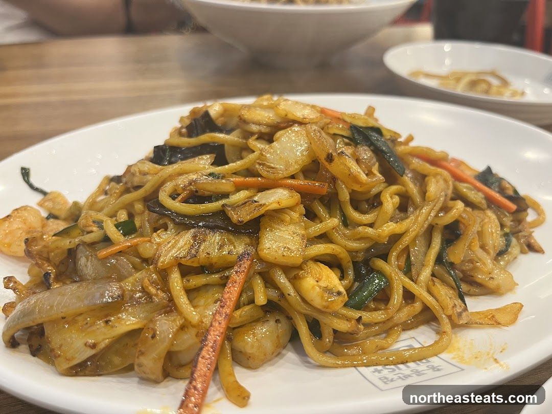 Noodles with Vegetables and Shrimp