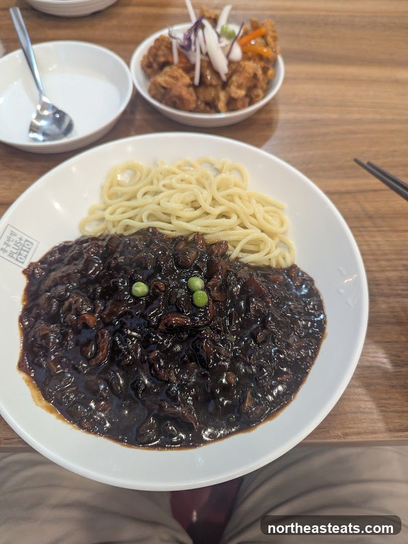 Jajangmyeon and Fried Chicken