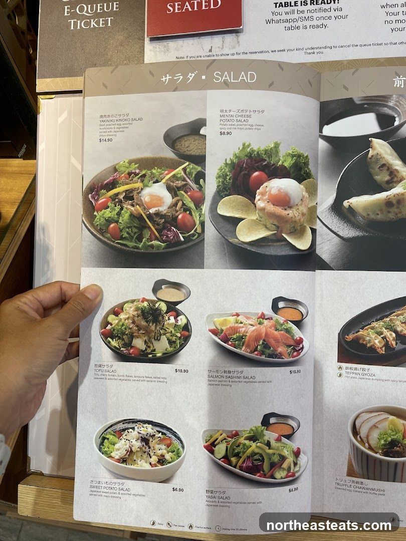 Salad Menu