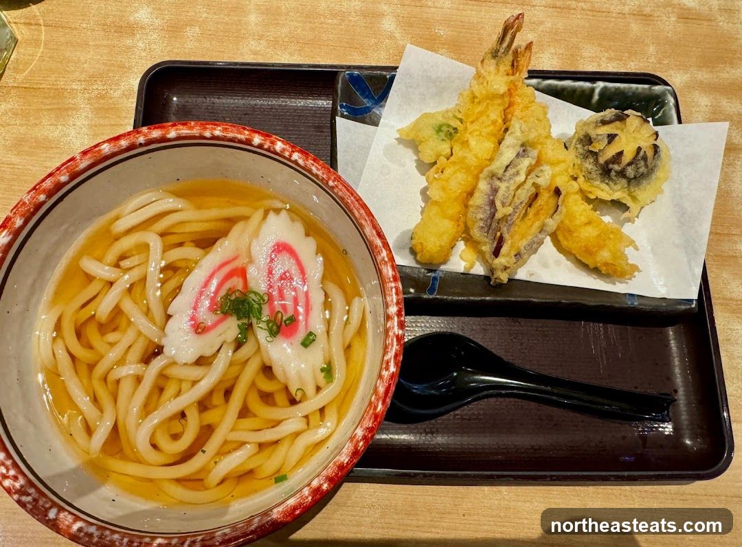 Udon Noodles with Tempura
