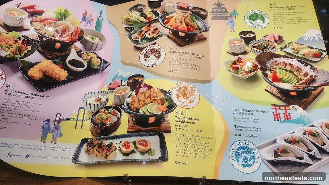 Japanese Cuisine Menu