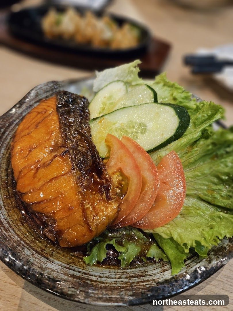 Teriyaki Salmon with Salad