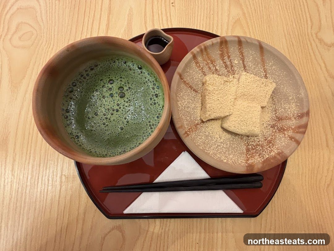 Matcha and Warabi Mochi