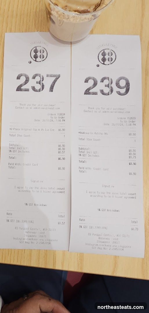 Receipts