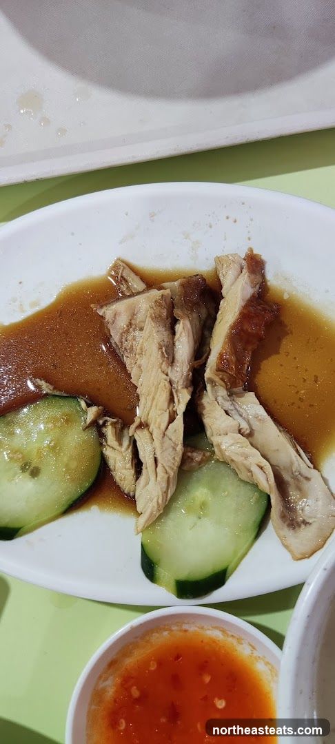 Sliced Meat with Cucumbers and Sauce