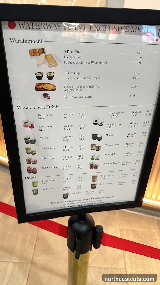 WATERWAY POINT EXCLUSIVE MENU