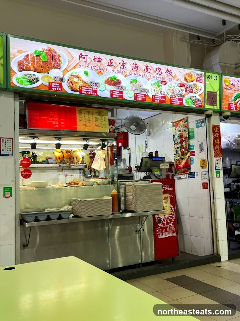 Hainanese Chicken Rice Stall