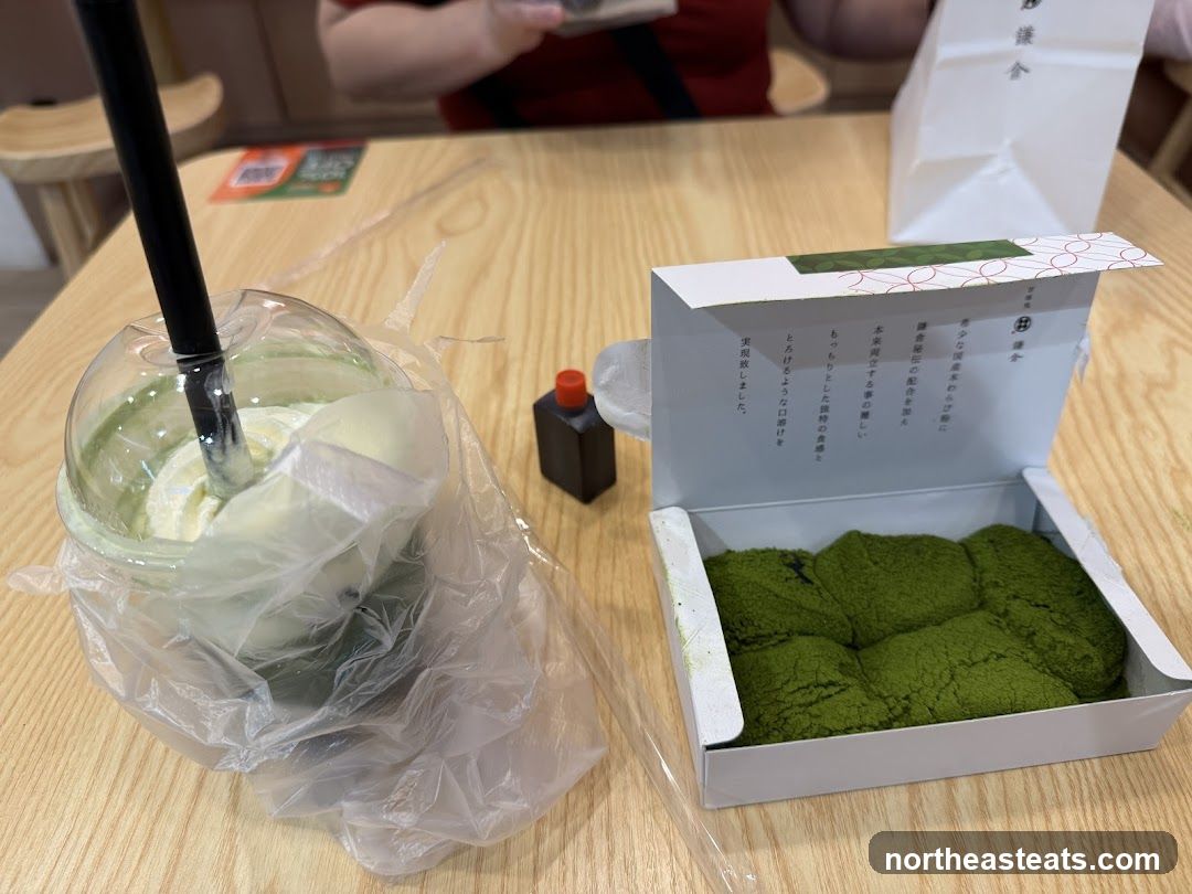 Matcha Dessert and Drink