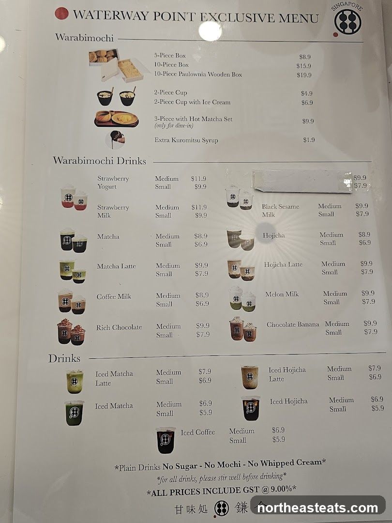 WATERWAY POINT EXCLUSIVE MENU