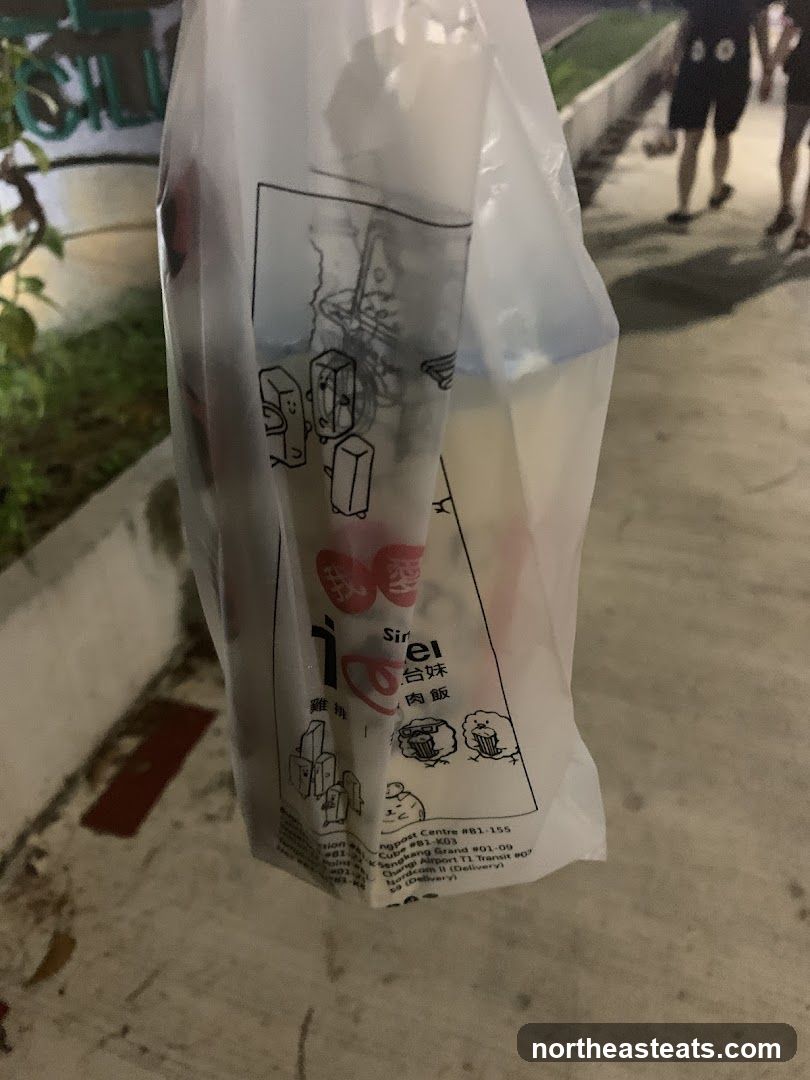 Takeaway Bag with Food Items