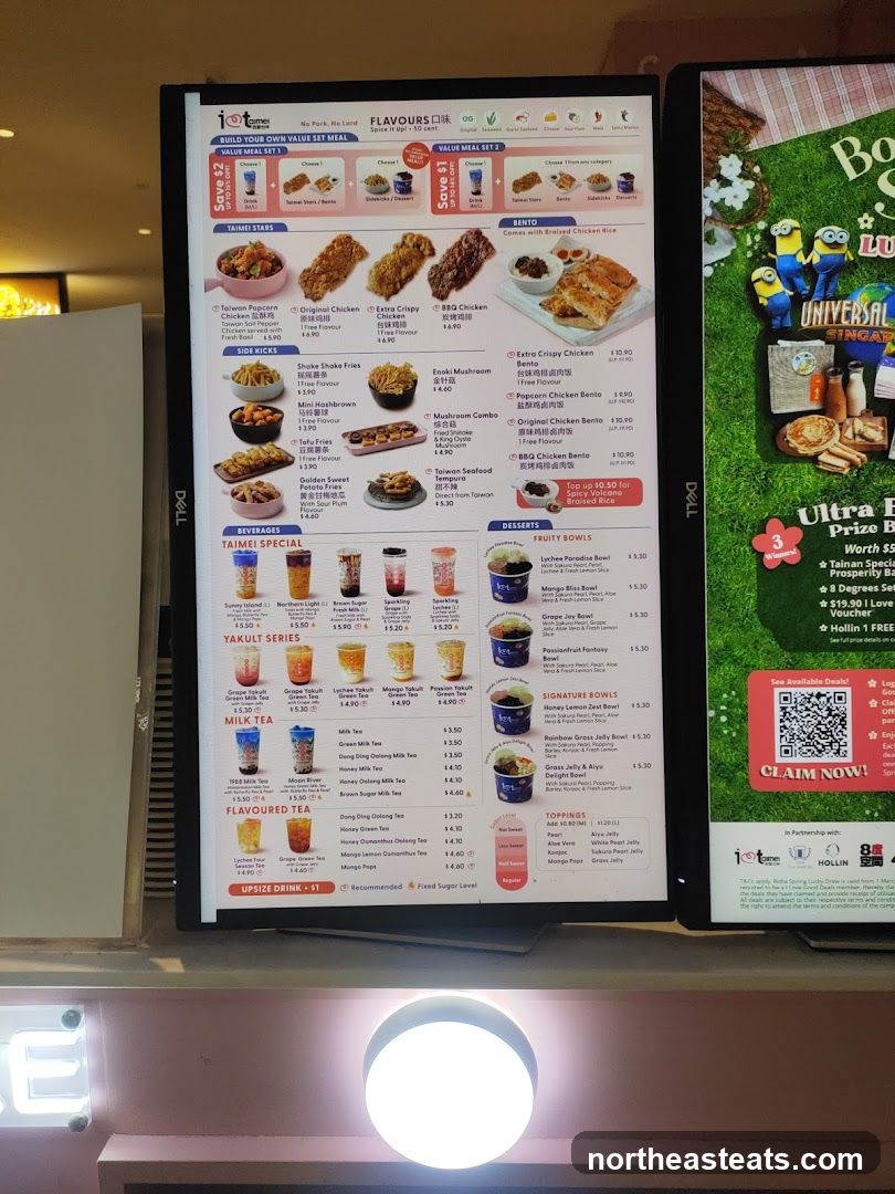 i-taimei Menu