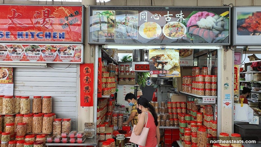 Food Stall with Snacks and Dishes