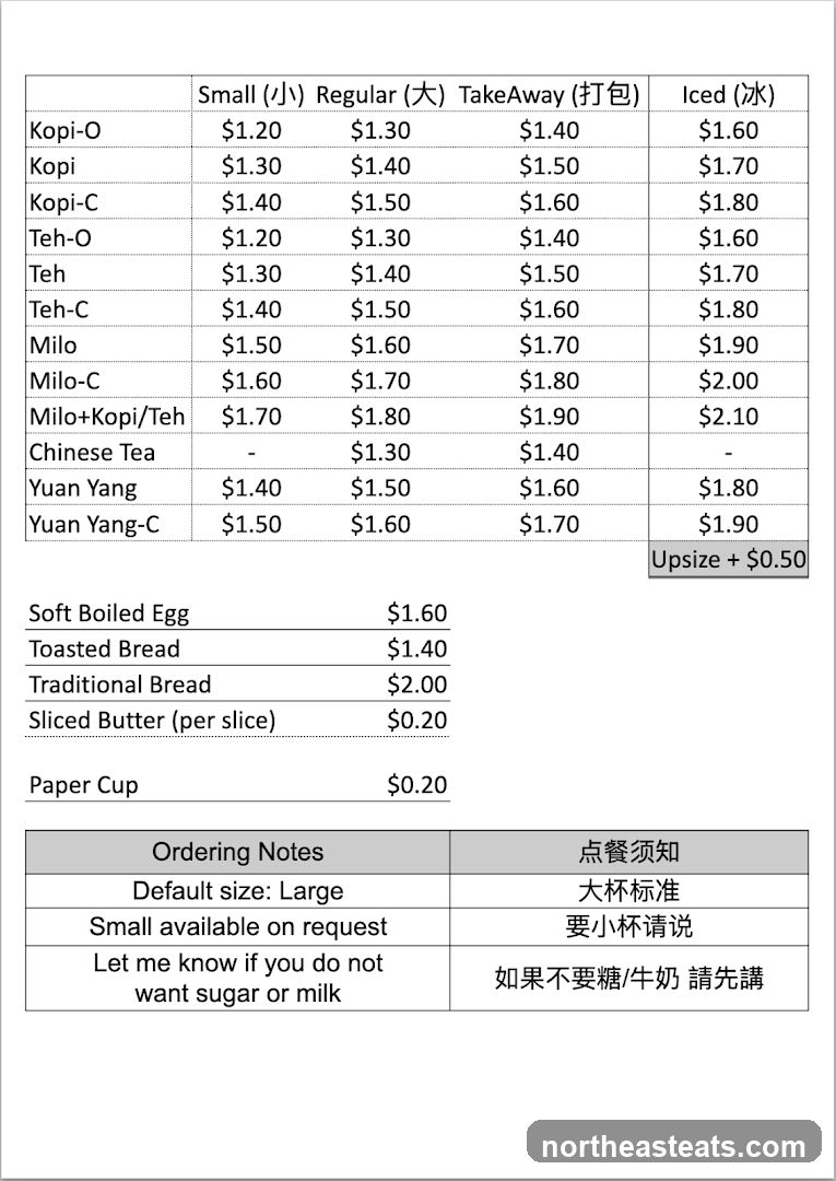 Beverage Menu