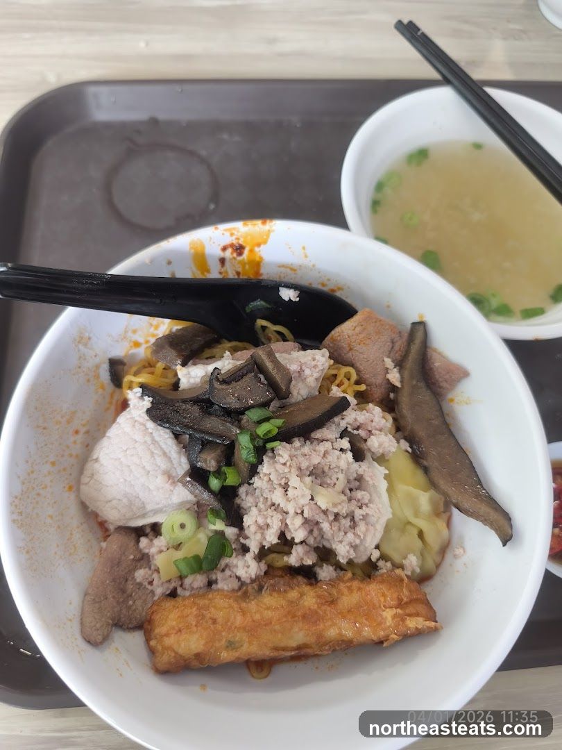 Noodles with Pork and Mushrooms