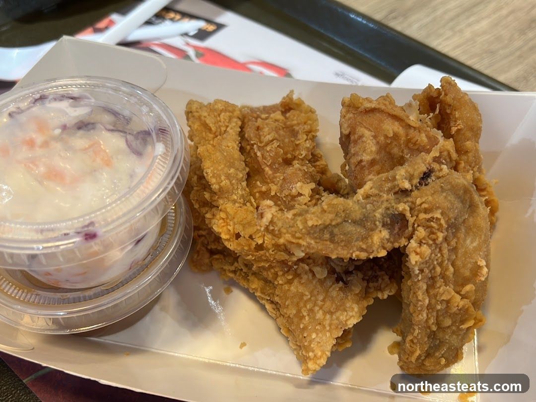 Fried Chicken and Coleslaw