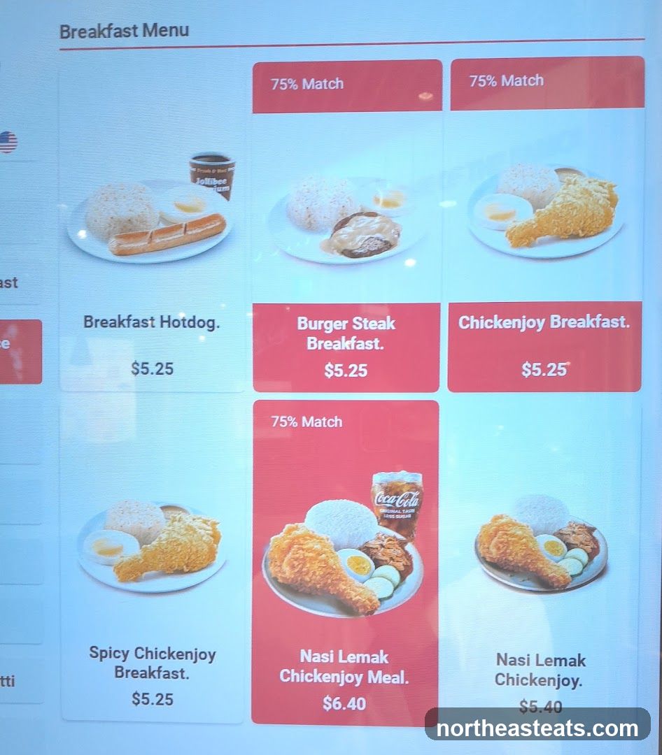 Breakfast Menu