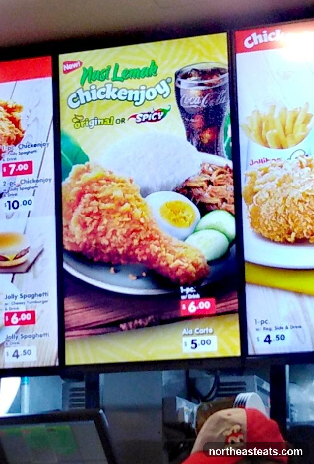 Chickenjoy Menu