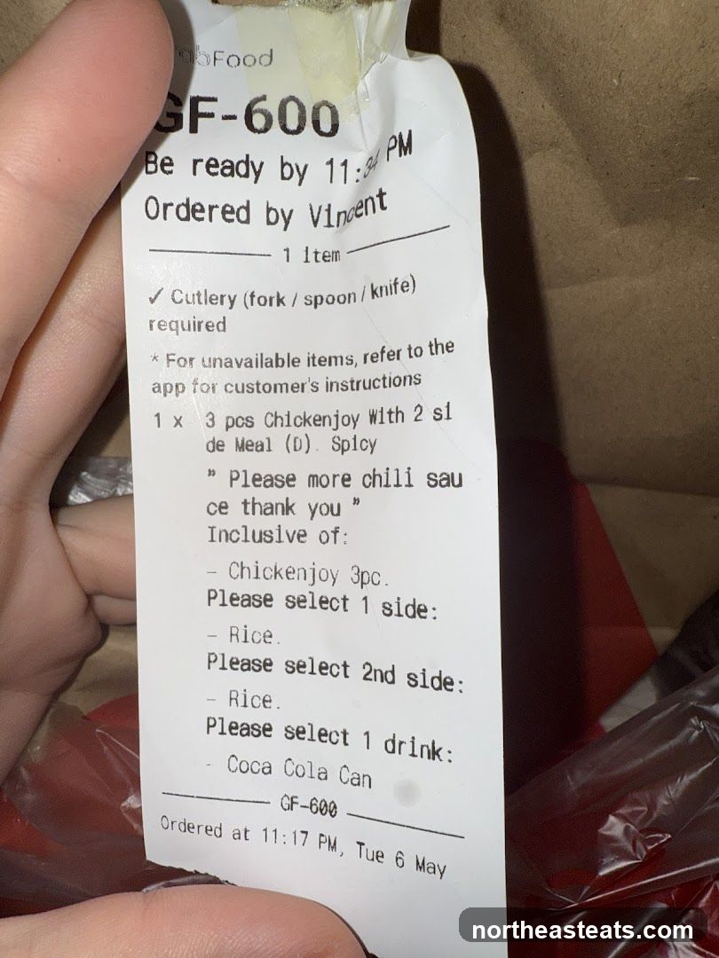 Order Receipt
