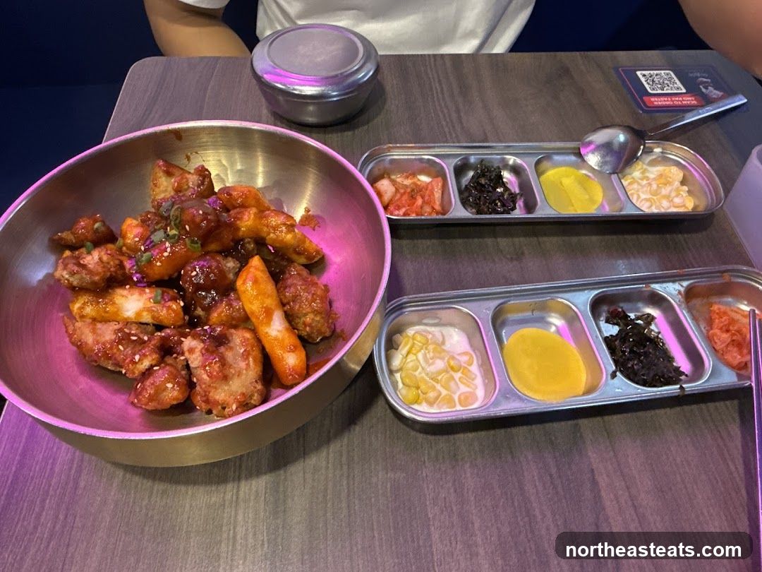 Korean Fried Chicken and Side Dishes