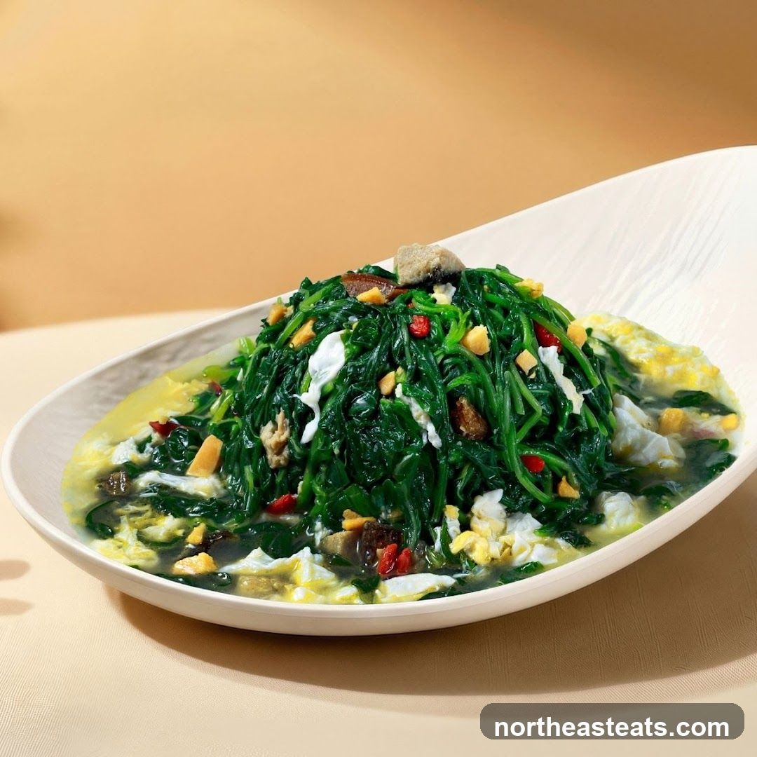 Stir-fried Greens with Egg