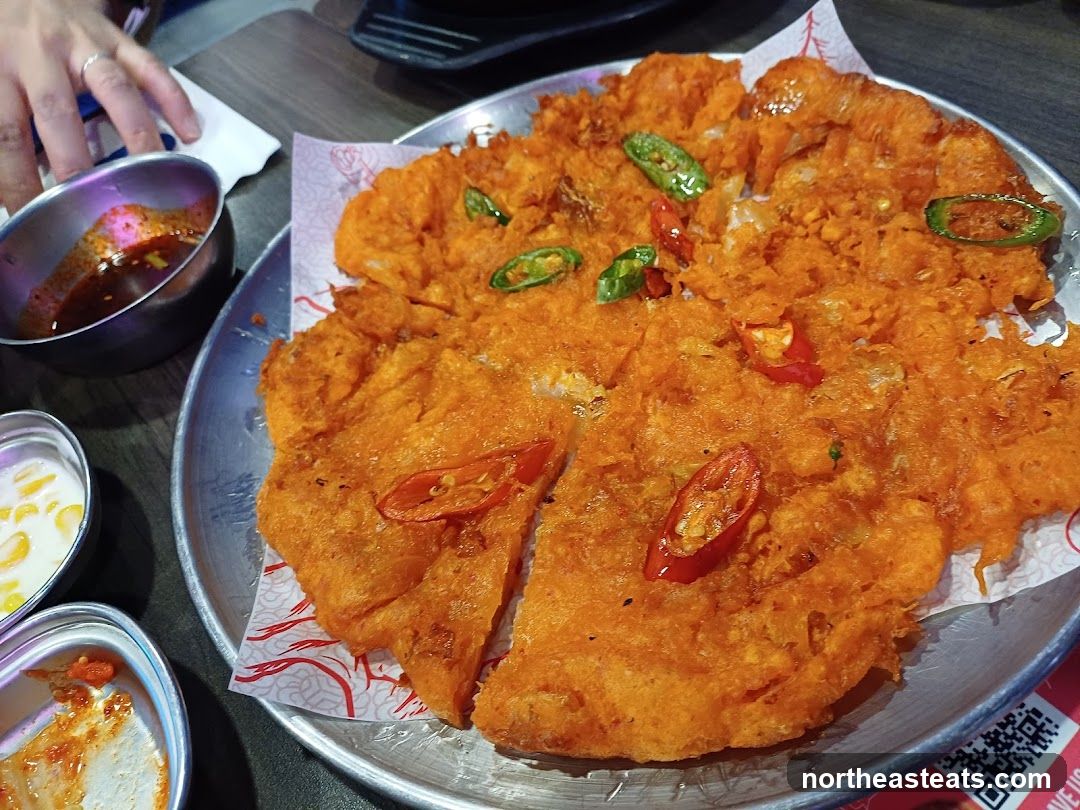 Kimchi Pancake with Dipping Sauces