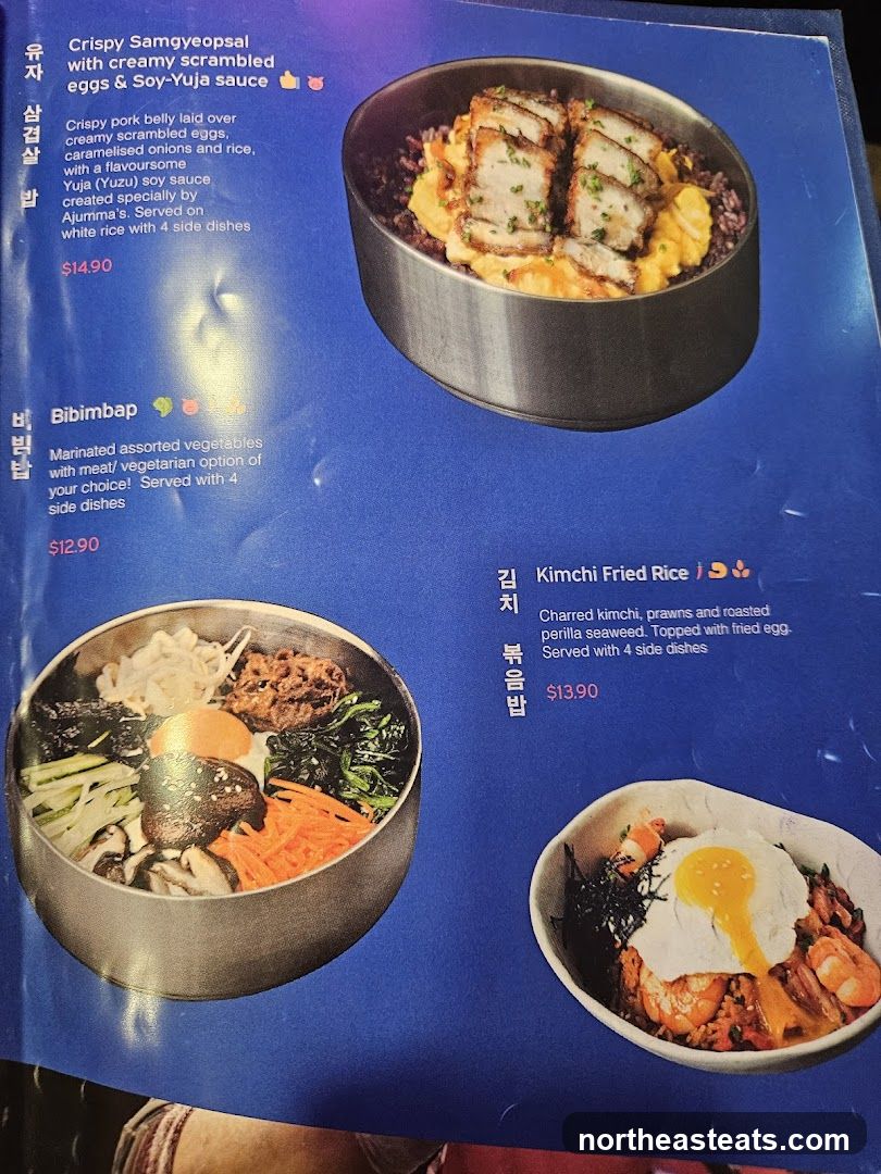 Korean Menu