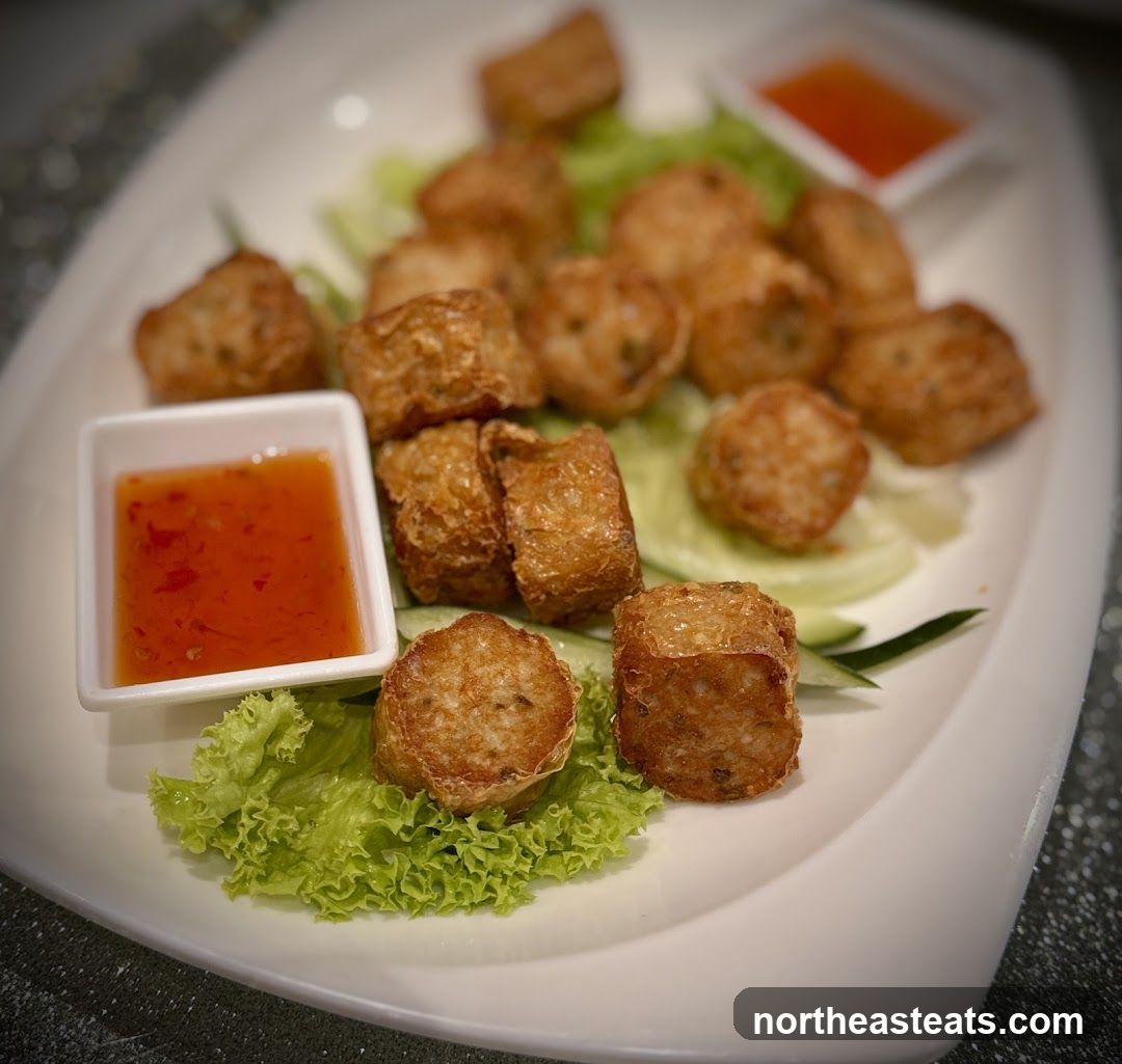 Fried Rolls with Dipping Sauce