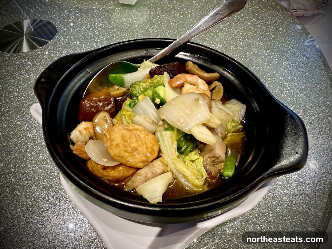 Claypot Dish with Seafood and Vegetables