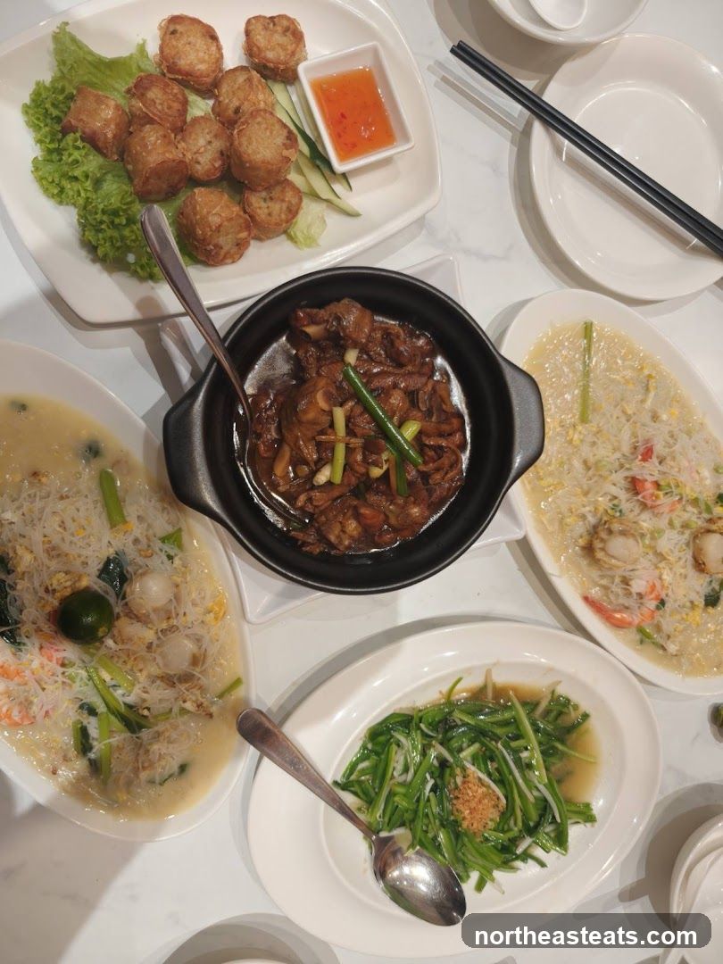 Assortment of Chinese Dishes