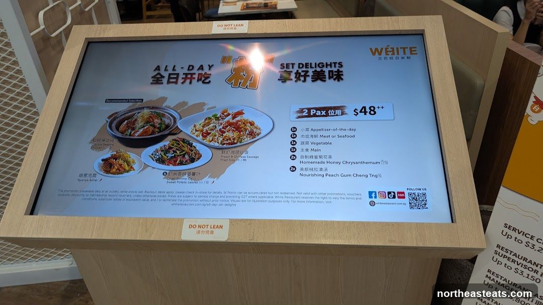 Set Delights Menu
