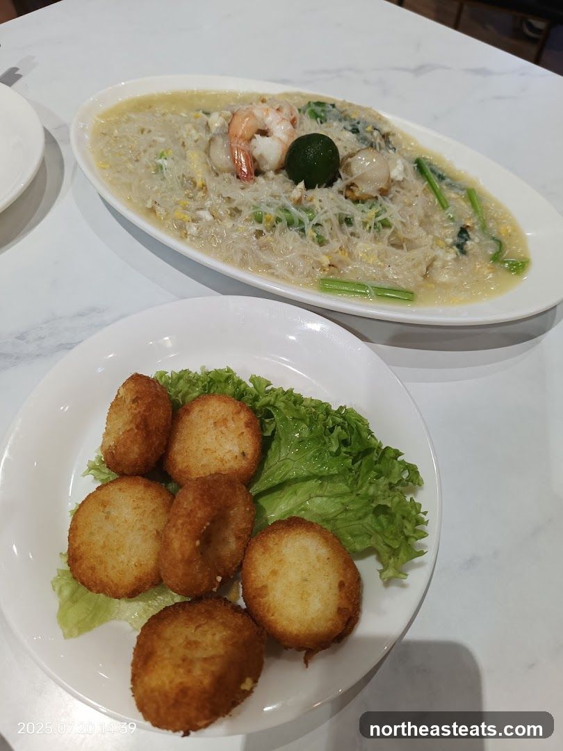 Seafood Noodles and Fried Bites