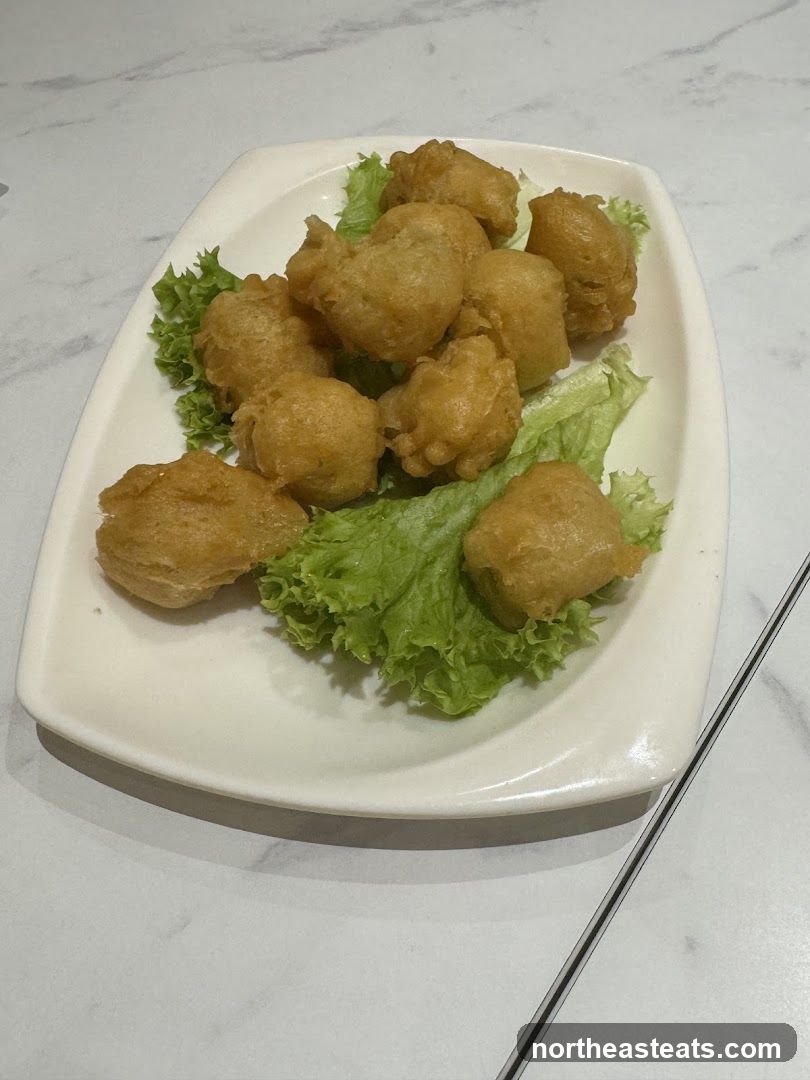 Fried Bites on Lettuce