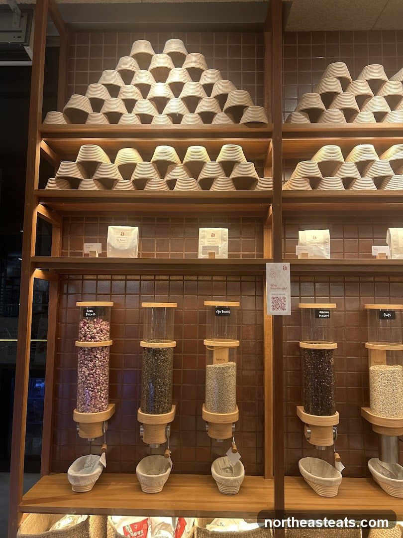 Bulk food dispensers and stacked baskets