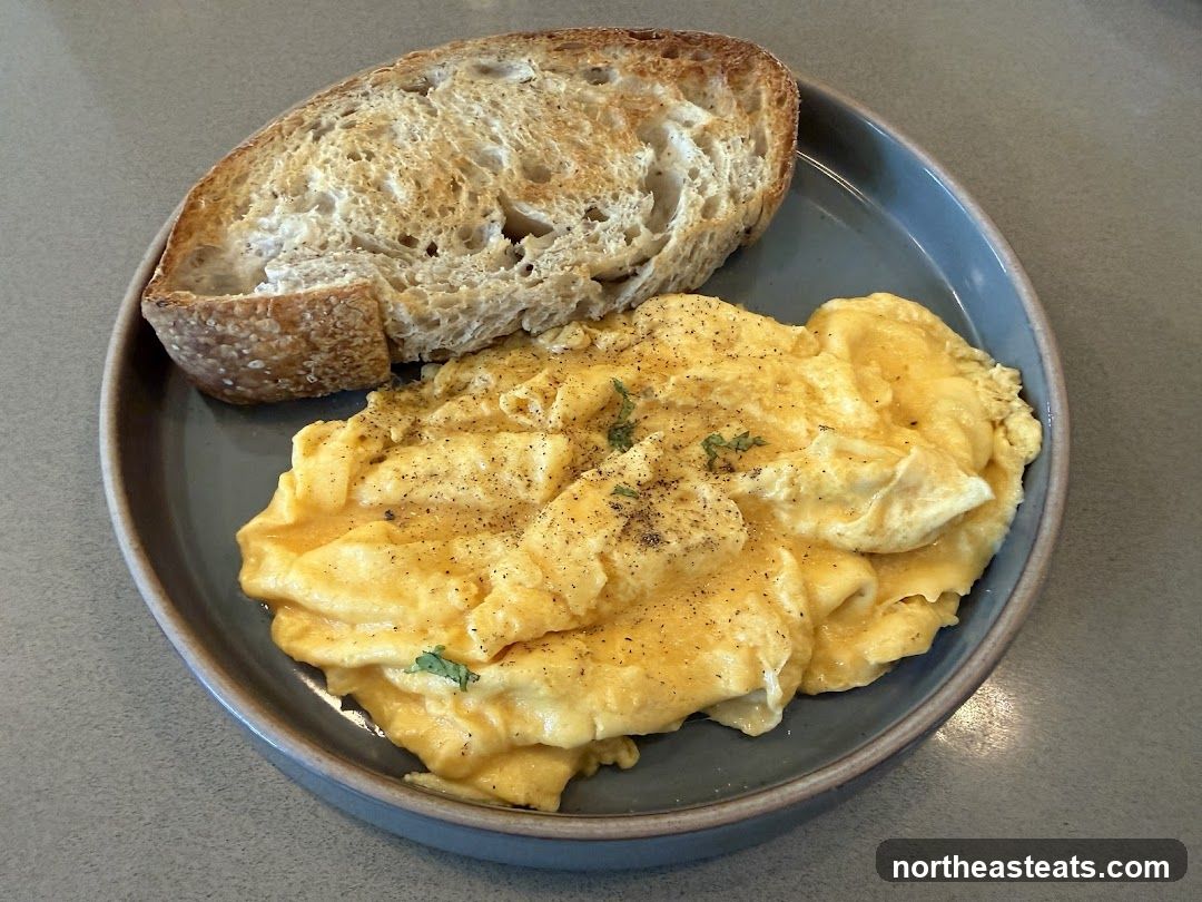 Scrambled Eggs with Toast