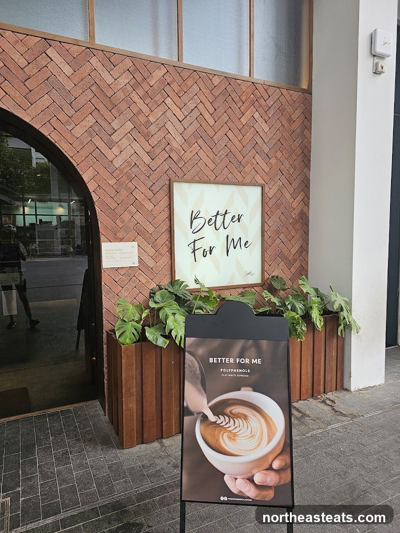Cafe Entrance with Sign