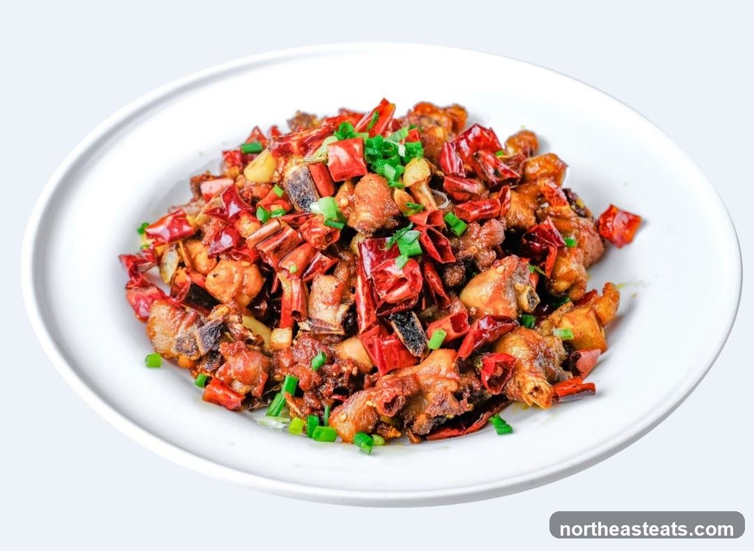 Spicy Fried Chicken with Chilies