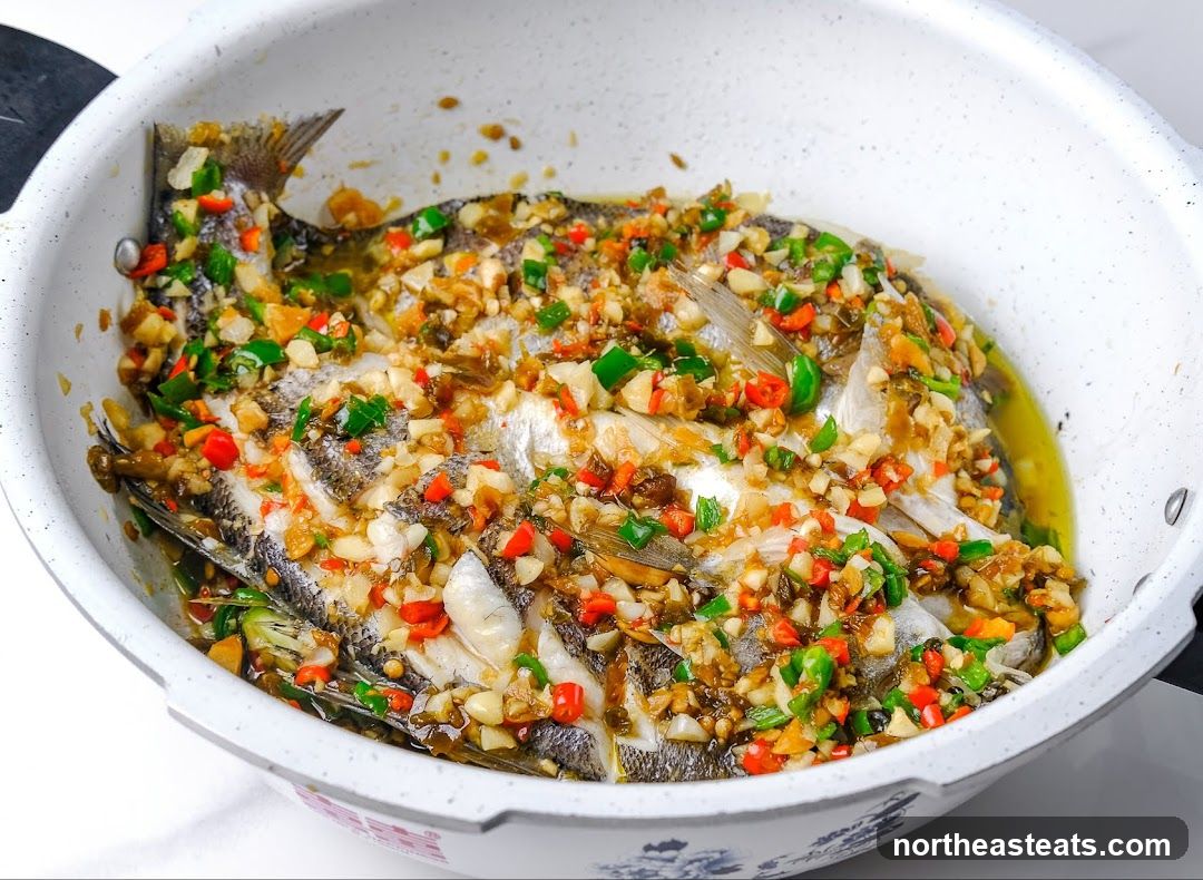 Steamed Fish with Chili and Garlic
