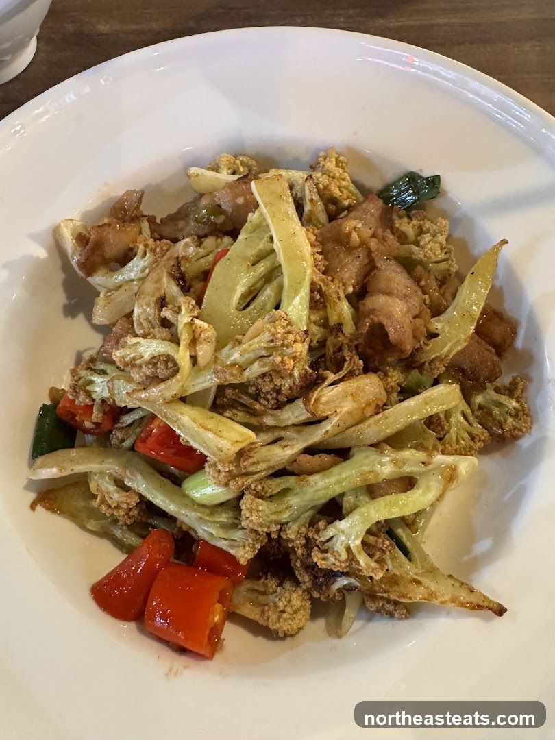 Stir-fried Cauliflower and Pork