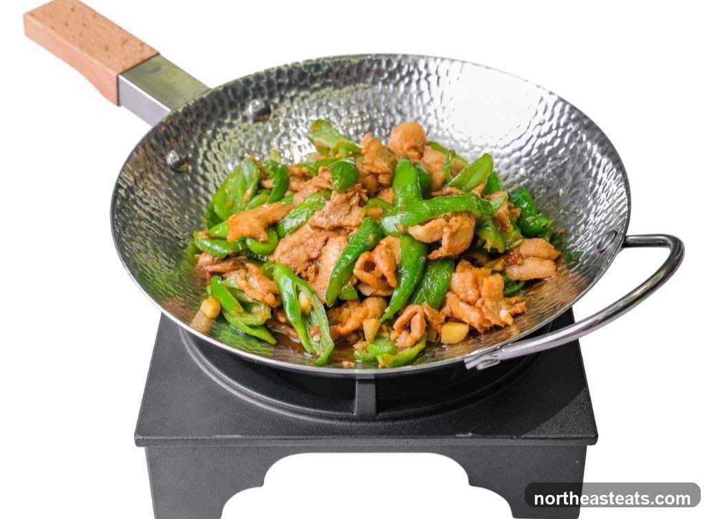 Stir-fried Pork with Green Peppers