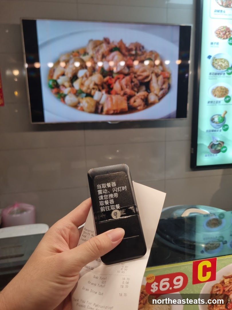Food Display and Receipt