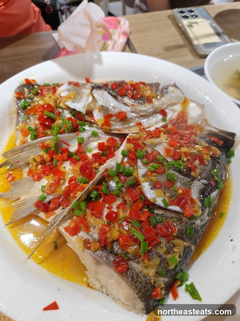 Steamed Fish with Chili and Garlic