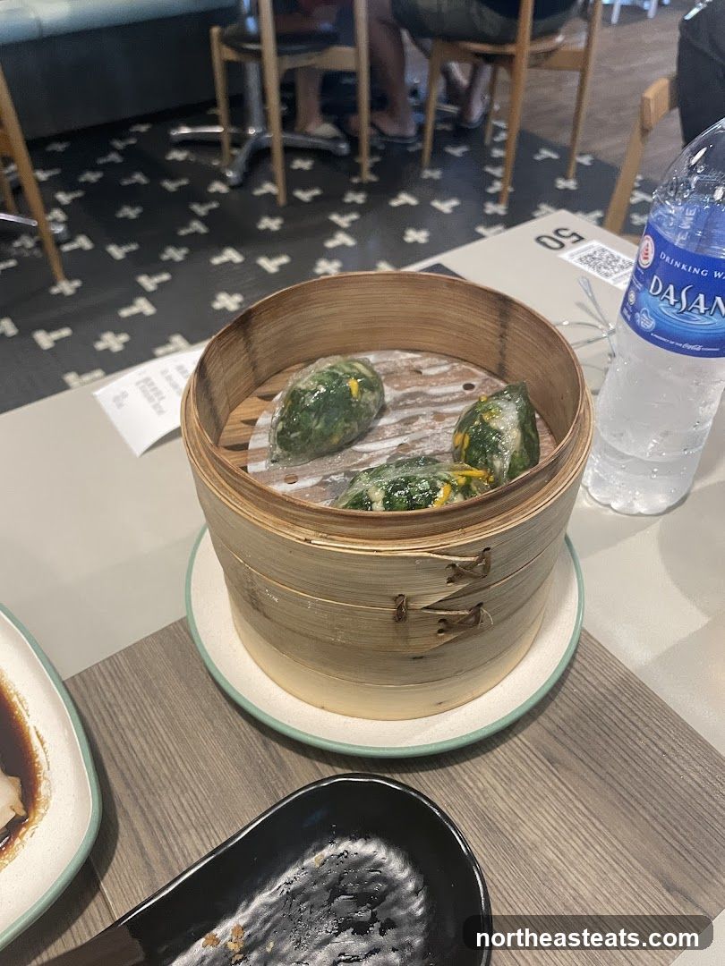 Steamed Dumplings in Bamboo Steamer