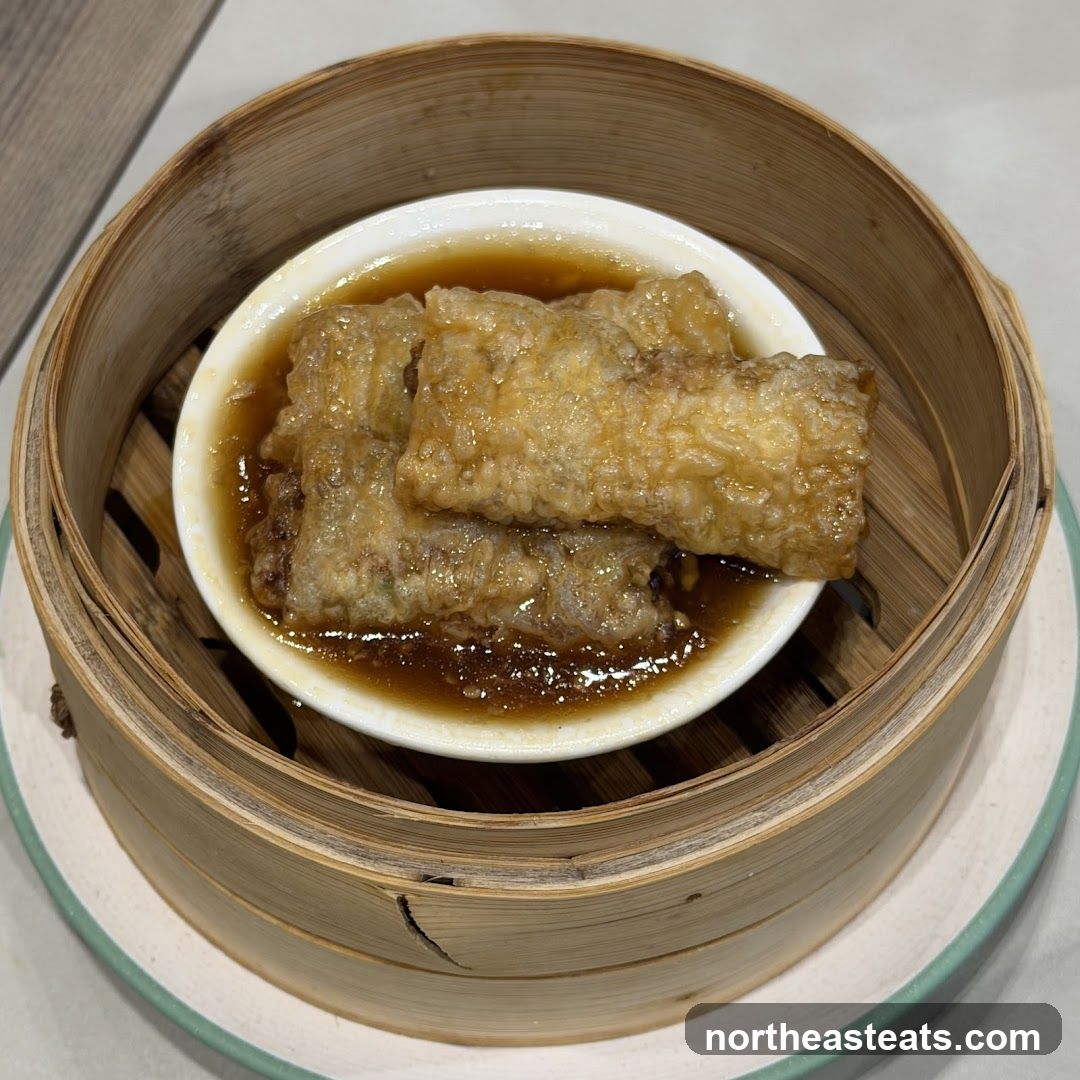 Fried Dim Sum Rolls in Sauce