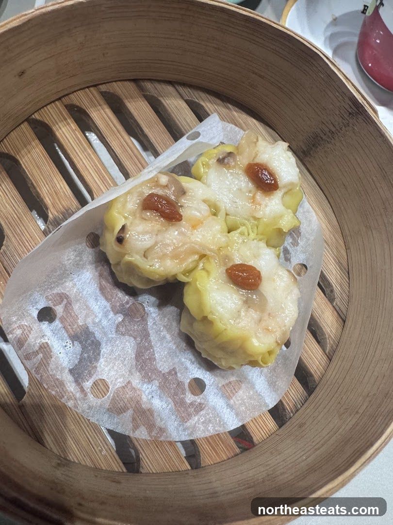 Steamed Dumplings in a Bamboo Steamer